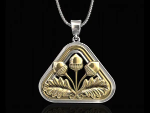 закритий лотос кулон 3D Принт Модель