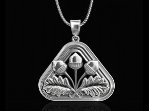 closed lotus pendant Modèles 3D en vedette