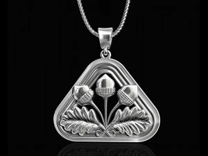 closed lotus pendant 3D Print Model