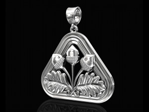closed lotus pendant Modèles 3D en vedette