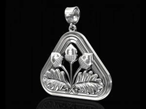closed lotus pendant 3D Print Model
