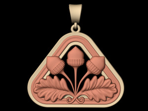 closed lotus pendant Modèles 3D en vedette