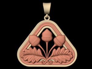 closed lotus pendant 3D Print Model