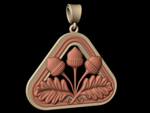 closed lotus pendant Modèles 3D en vedette