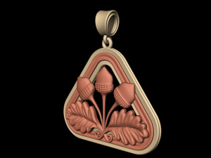 closed lotus pendant Modèles 3D en vedette