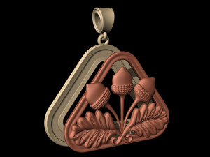 closed lotus pendant Modèles 3D en vedette