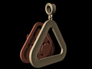 closed lotus pendant Modèles 3D en vedette
