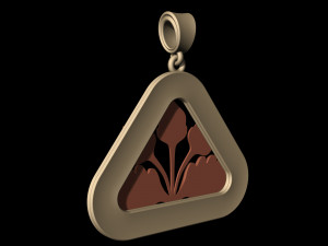 closed lotus pendant Modèles 3D en vedette