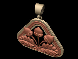 closed lotus pendant Modèles 3D en vedette