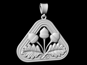closed lotus pendant 3D Print Model