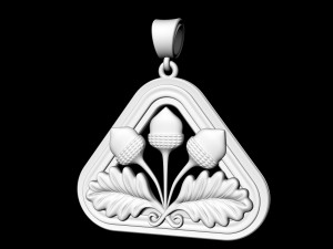 closed lotus pendant Modèles 3D en vedette
