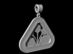 closed lotus pendant Modèles 3D en vedette
