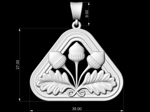closed lotus pendant 3D Print Model