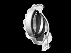 venice mask earrings 3D Print Model