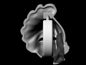 venice mask earrings Model Cetak 3D