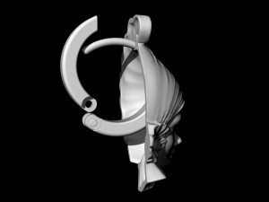 venice mask earrings Model Cetak 3D
