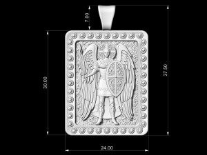 warrior angel pendant 3D Print Model