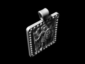 warrior angel pendant 3D Print Model