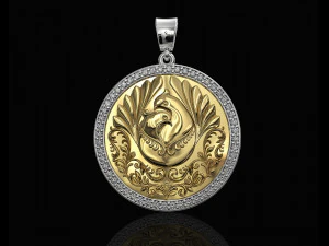 the loving doves pendant 3D Print Model