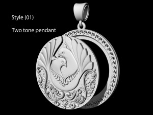 the loving doves pendant 3Dプリントモデル
