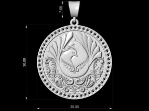 the loving doves pendant 3Dプリントモデル