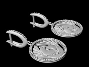 the loving doves earrings 3D Принт Модель