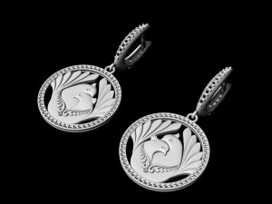 the loving doves earrings 3D Принт Модель