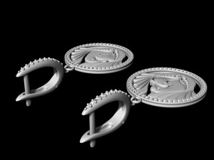 the loving doves earrings 3D Принт Модель