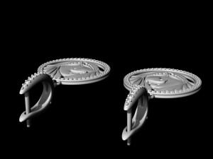 the loving doves earrings 3D Принт Модель
