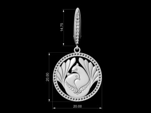 the loving doves earrings 3D Принт Модель