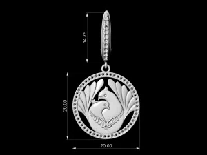 the loving doves earrings 3D Print Model