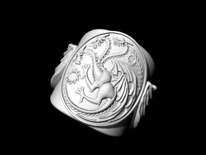 targaryen ring-game of thrones 3D Druckmodell