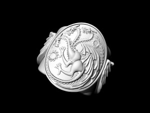 targaryen ring-game of thrones 3D Druckmodell