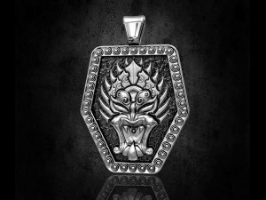 aztec devil mask pendant Model do druku 3D