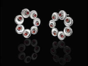 round ayes earrings 3D Baskı Modeli