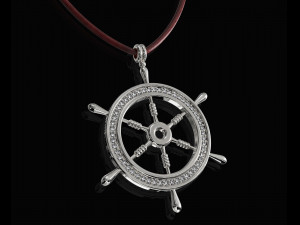 ship wheel pendant Modèles 3D en vedette