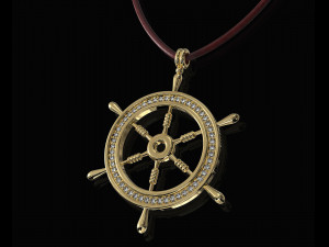 ship wheel pendant Modèles 3D en vedette