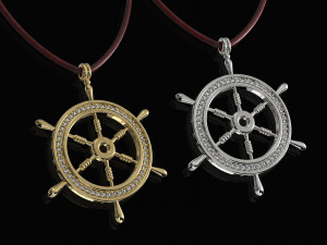 ship wheel pendant Modèles 3D en vedette