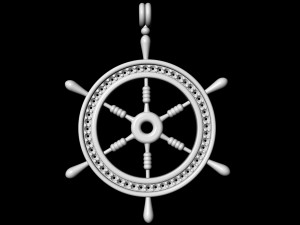 ship wheel pendant Modèles 3D en vedette