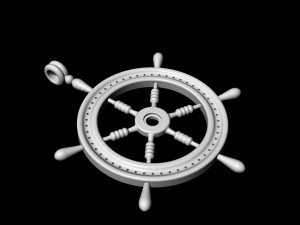 ship wheel pendant Modèles 3D en vedette