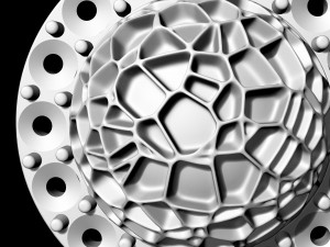 textured half ball earrings Modelo de impresión 3D