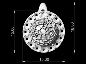 textured half ball earrings Modelo de impresión 3D