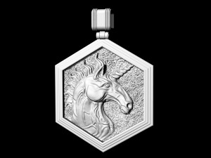 unicorn pendant 3D Принт Модель
