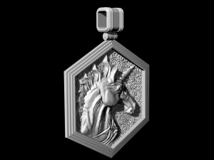 unicorn pendant 3D Принт Модель