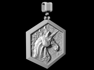 unicorn pendant 3D Принт Модель
