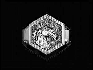 unicorn ring 3D Принт Модель