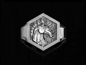 unicorn ring 3D Print Model