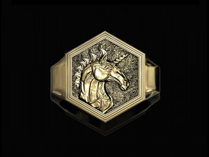 unicorn ring 3D Принт Модель