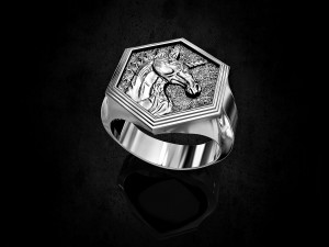 unicorn ring 3D Принт Модель