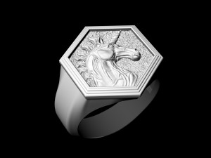 unicorn ring 3D Принт Модель